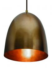 AFX Lighting, Inc. BKNP10QB - Brooklyn - Pendant - 9.5'' - Antique Brass Finish