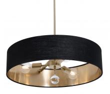 AFX Lighting, Inc. CLNP24MBSB-BKGD - Celine Pendant 24'' Medium Base SB - BKGD shade