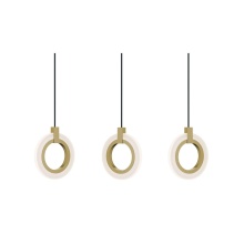 AFX Lighting, Inc. HLOP08LAJUDLBLNR3 - Halo 3 Light Linear Pendant,120V,54W,5 CCT,LB