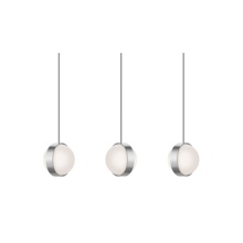 AFX Lighting, Inc. VRNP09LAJUDSNLNR3 - Verona 3 Light Linear Pendant,120V,45W,5 CCT,SN
