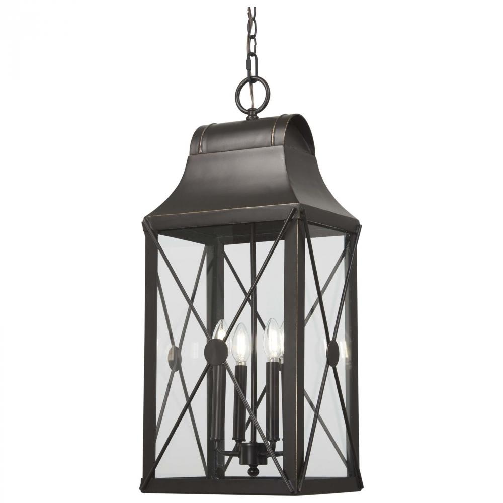 De Luz - 4 Light Outdoor Chain Hung Lantern