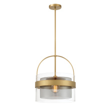 Minka-Lavery 1916-732 - Ravik 15.5" 1-Light  Convertible Pendant/Semi-Flush Mount