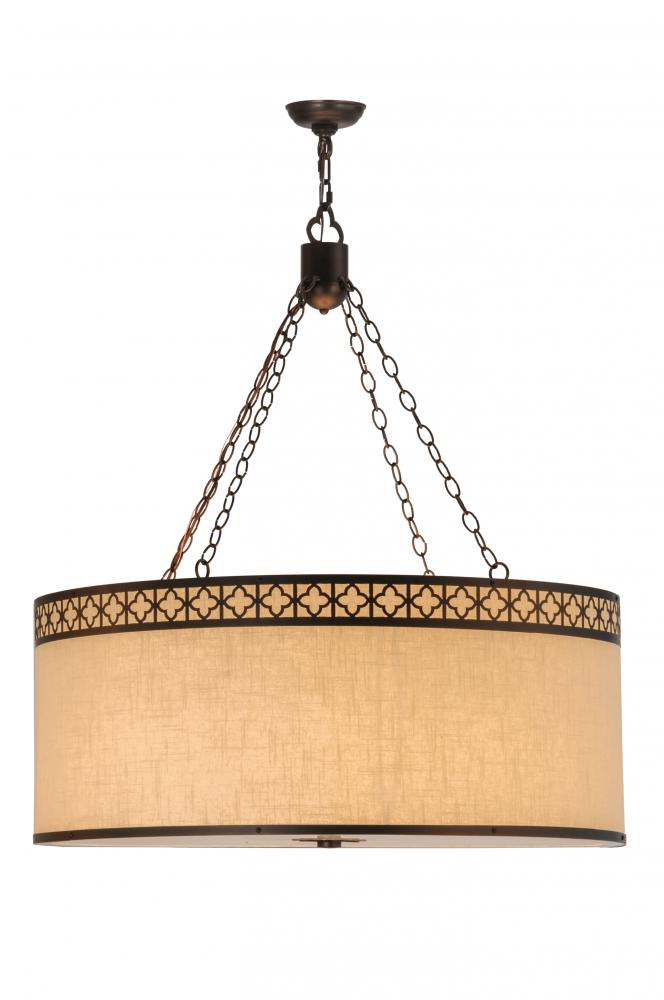 36"W Cilindro Quatrefoil Textrene Pendant