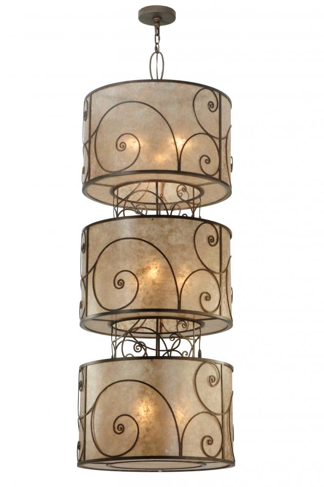 24"W Granada 3 Tier Pendant