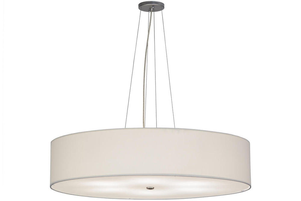 36"W Cilindro White Textrene Pendant