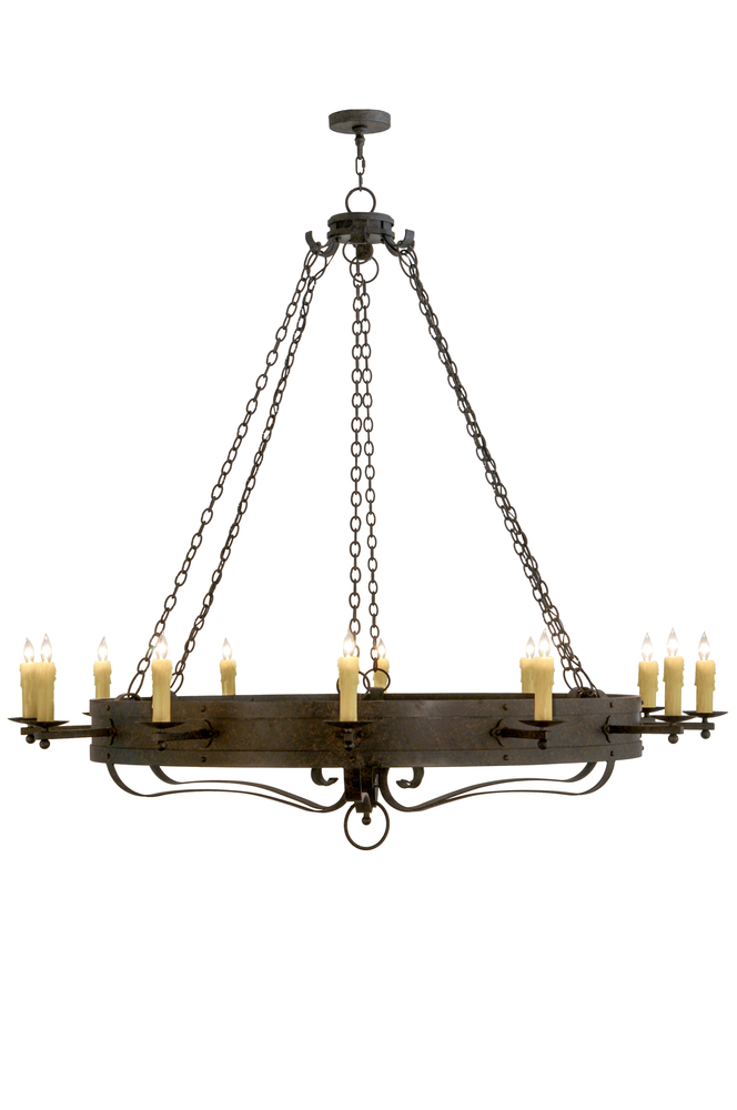 72"W Parnella 12 LT Chandelier