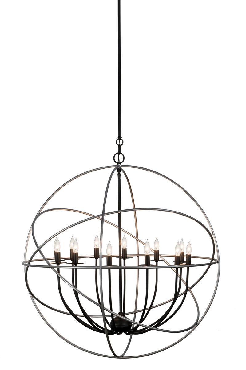 36" Wide Atom Enerjisi 12 LT Chandelier