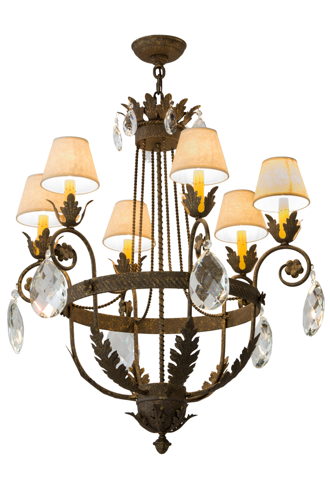 26"W Antonia 6 LT Chandelier