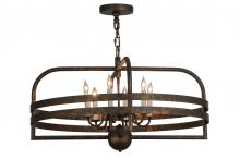 2nd Avenue Designs White 145225 - 32"W Aldari 6 LT Chandelier