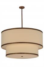 2nd Avenue Designs White 145324 - 36"W Cilindro 2 Tier Textrene Pendant