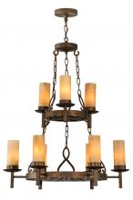 2nd Avenue Designs White 149564 - 31" Wide Newcastle 9 LT Two Tier Chandelier