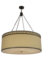 2nd Avenue Designs White 154651 - 42"W Cilindro Circle X Textrene Pendant