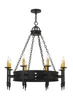 2nd Avenue Designs White 167058 - 38"W Sabrina 8 LT Chandelier