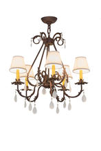 2nd Avenue Designs White 171440 - 25"W Chantilly 5 LT Chandelier