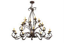 2nd Avenue Designs White 171783 - 54" Long Windsor 18 Light Oblong Chandelier