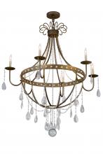 2nd Avenue Designs White 182546 - 42"W Azaleia 6 LT Chandelier