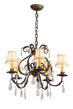 2nd Avenue Designs White 187283 - 25"W Chantilly 5 LT Chandelier