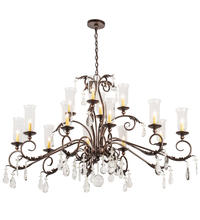 2nd Avenue Designs White 203867 - 62" Long Windsor 14 Light Oblong Chandelier