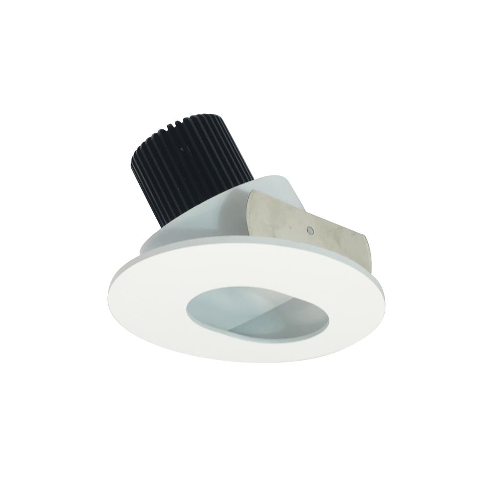 4" Iolite LED Round Adjustable Slot Aperture, 800lm / 14W, 5000K, Matte Powder White Slot