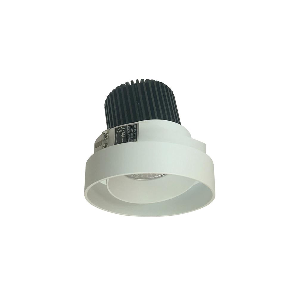 4" Iolite LED Round Trimless Adjustable, 10-Degree Optic, 850lm / 12W, 3000K, White Adjustable /