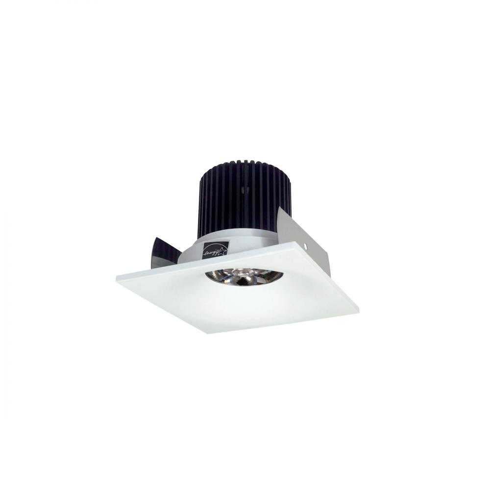 2" Iolite LED Square Bullnose, 10-Degree Optic, 800lm / 12W, 4000K, Matte Powder White Finish