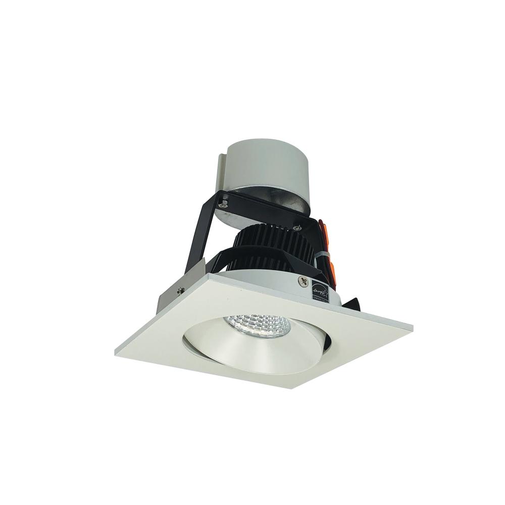 4" Iolite LED Square Adjustable Cone Retrofit, 1000lm / 12W, 3000K, White Reflector / White