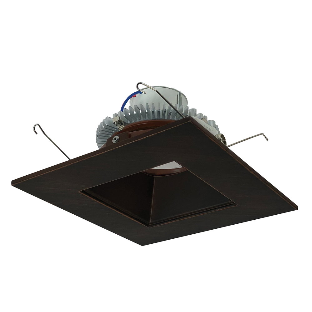 6" Cobalt Click LED Retrofit, Square Reflector, 750lm / 10W, 3000K, Bronze Reflector / Bronze