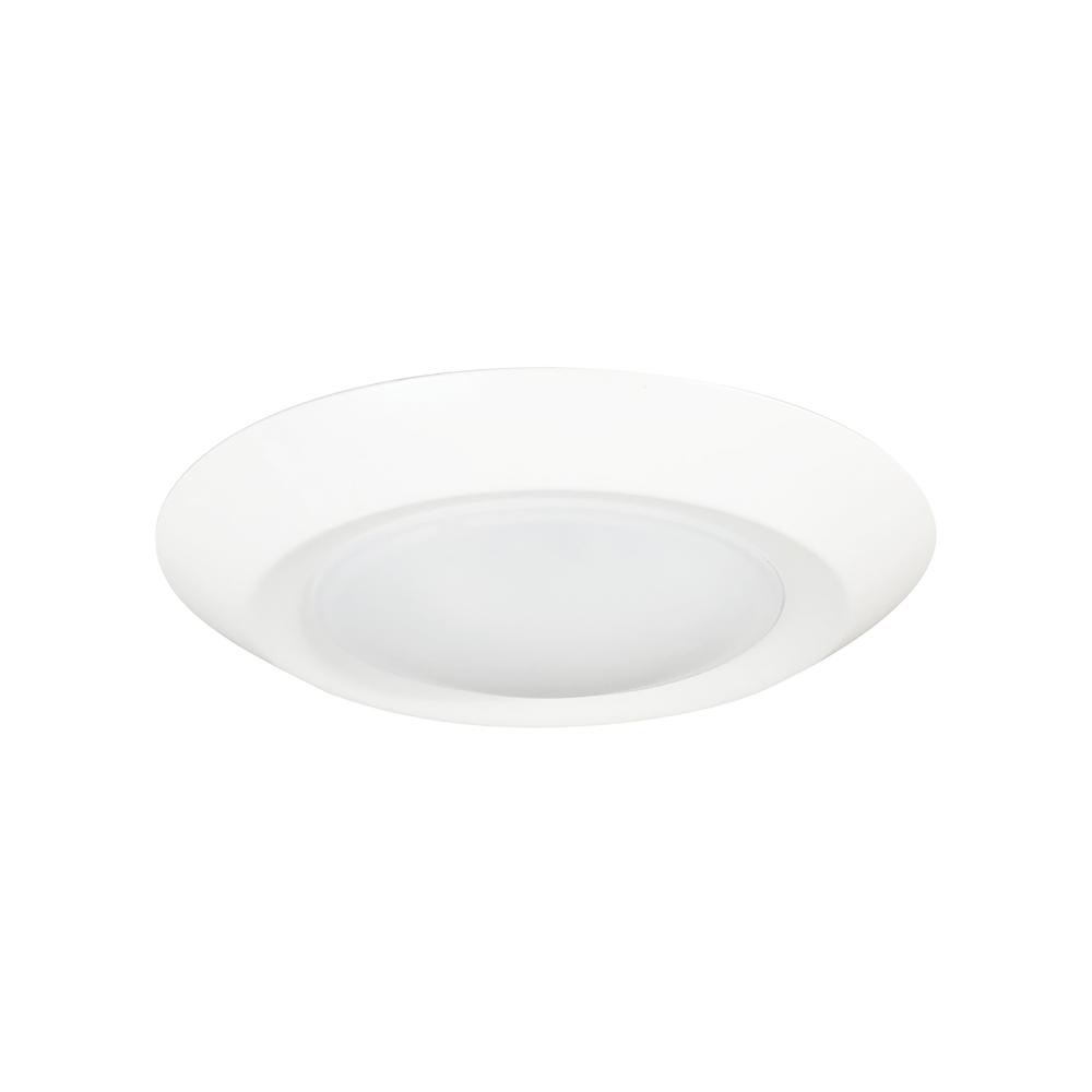 6" Regressed AC Opal LED Surface Mount, 950lm / 13W, 3000K, White finish