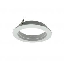 Nora NIO-4PRTFAMPW - 4" Iolite PLUS Trimless to Flanged Converter Accessory, Matte Powder White