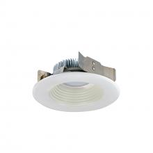 Nora NLCBS-4W528535WW - 4" Cobalt Shallow High Lumen LED Trim, Round Baffle, 850lm, 3500K, White