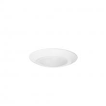 Nora NLOPAC-R4REGT2430W - 4" Regressed AC Opal LED Surface Mount, 700lm / 11W, 3000K, White finish