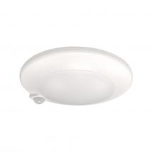 Nora NLOPAC-R7MS40W - 7" AC Opal LED Surface Mount with PIR Motion Sensor, 1050lm / 15W, 4000K, White finish