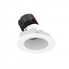 Nora NPRLV-4RSLA27XMPW - 4" Pearl Low Voltage LED Round Adjustable Slot Retrofit, 1050lm / 11W, 2700K, Matte Powder White