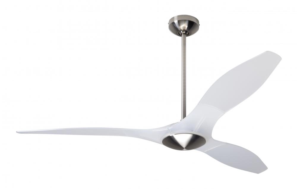 IC/Brisa DC Fan- Bright Nickel/Translucent Finish; 56" Translucent Blades; No Light