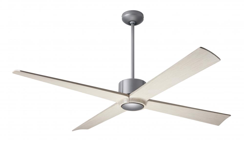 Nouveau DC Fan; Graphite Finish w/ Matte Black; 56" Whitewash Blades; No Light; Wall Control