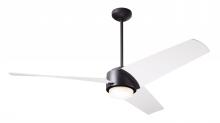 Modern Fan Co. AMB-MB-56-MW-870-RC - Ambit DC Fan- Matte Black Finish; 56" Matte White Blades; 17W LED (Matte Black Trim)