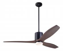 Modern Fan Co. LLX-DBBK-54-MG-271-WC - LeatherLuxe DC Fan; Dark Bronze Finish with Black Leather; 54" Mahogany Blades; 17W LED; Wall Co