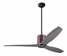 Modern Fan Co. LLX-DBCH-54-GY-NL-WC - LeatherLuxe DC Fan; Dark Bronze Finish with Chocolate Leather; 54" Graywash Blades; No Light; Wa