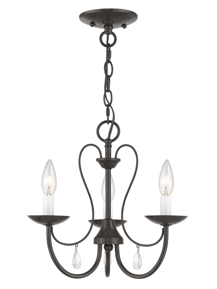 3 Light English Bronze Chandelier