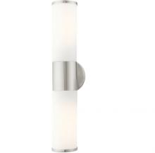 Livex Lighting 16562-91 - 2 Lt Brushed Nickel ADA Vanity Sconce