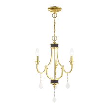 Livex Lighting 41273-02 - 3 Lt Polished Brass Mini Chandelier