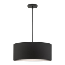 Livex Lighting 45660-04 - 3 Lt Black  Pendant