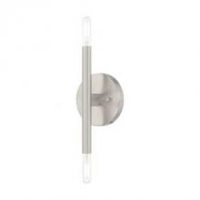 Livex Lighting 51172-91 - 2 Lt Brushed Nickel ADA Wall Sconce