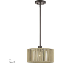 Livex Lighting 53152-92 - 1 Light English Bronze Pendant