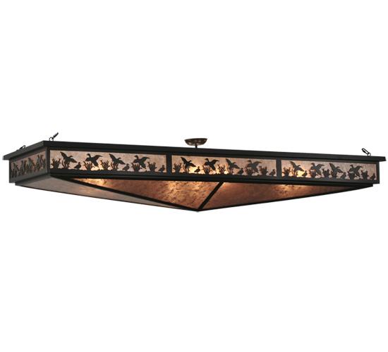 80"L Ducks in Flight Oblong Semi-Flushmount