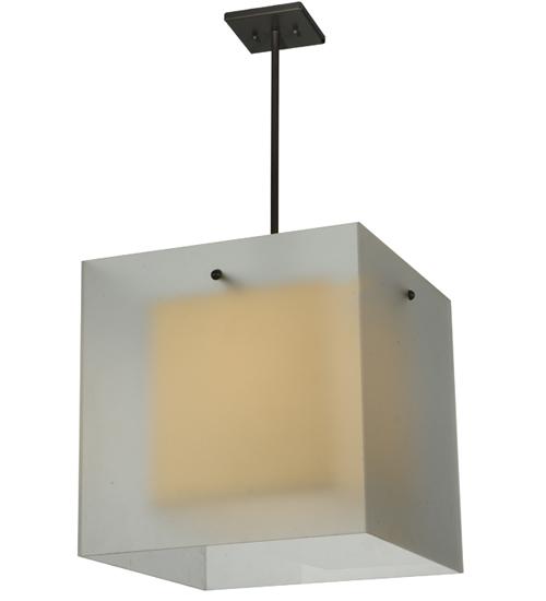 17.5"Sq Quadrato Shadow Box Pendant