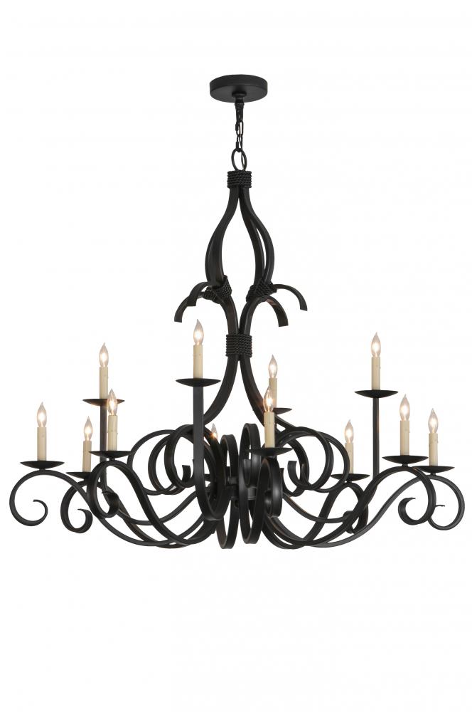 48" Wide Cypress 12 Light Chandelier