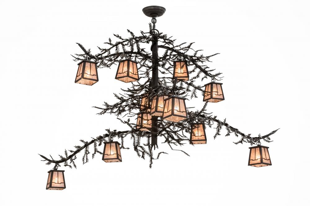 48"W Pine Branch Valley View 12 LT Chandelier