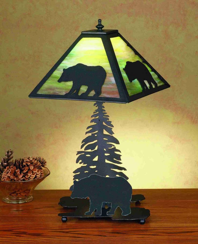 15" High Lone Bear Accent Lamp