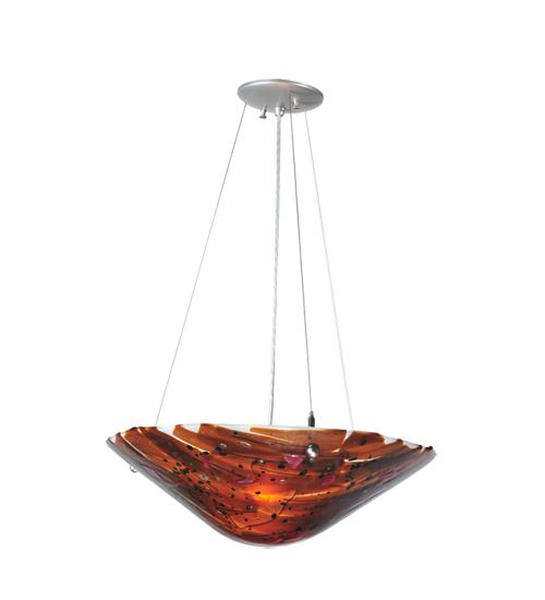 18" Wide Metro Fusion Torta Inverted Pendant